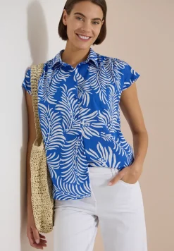 Kurzarm Hemdbluse mit Print