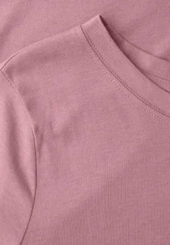 Kurzarm Longshirt mit Rundhals