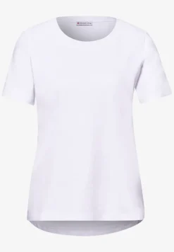 Kurzarm Longshirt mit Rundhals