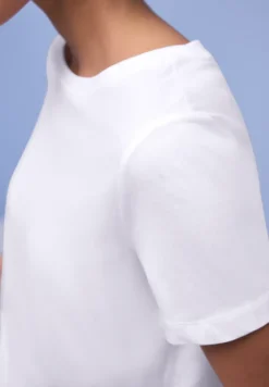 Kurzarm Longshirt mit Rundhals