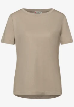 Kurzarm Longshirt mit Rundhals