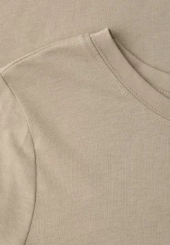 Kurzarm Longshirt mit Rundhals