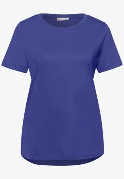 Kurzarm Longshirt mit Rundhals
