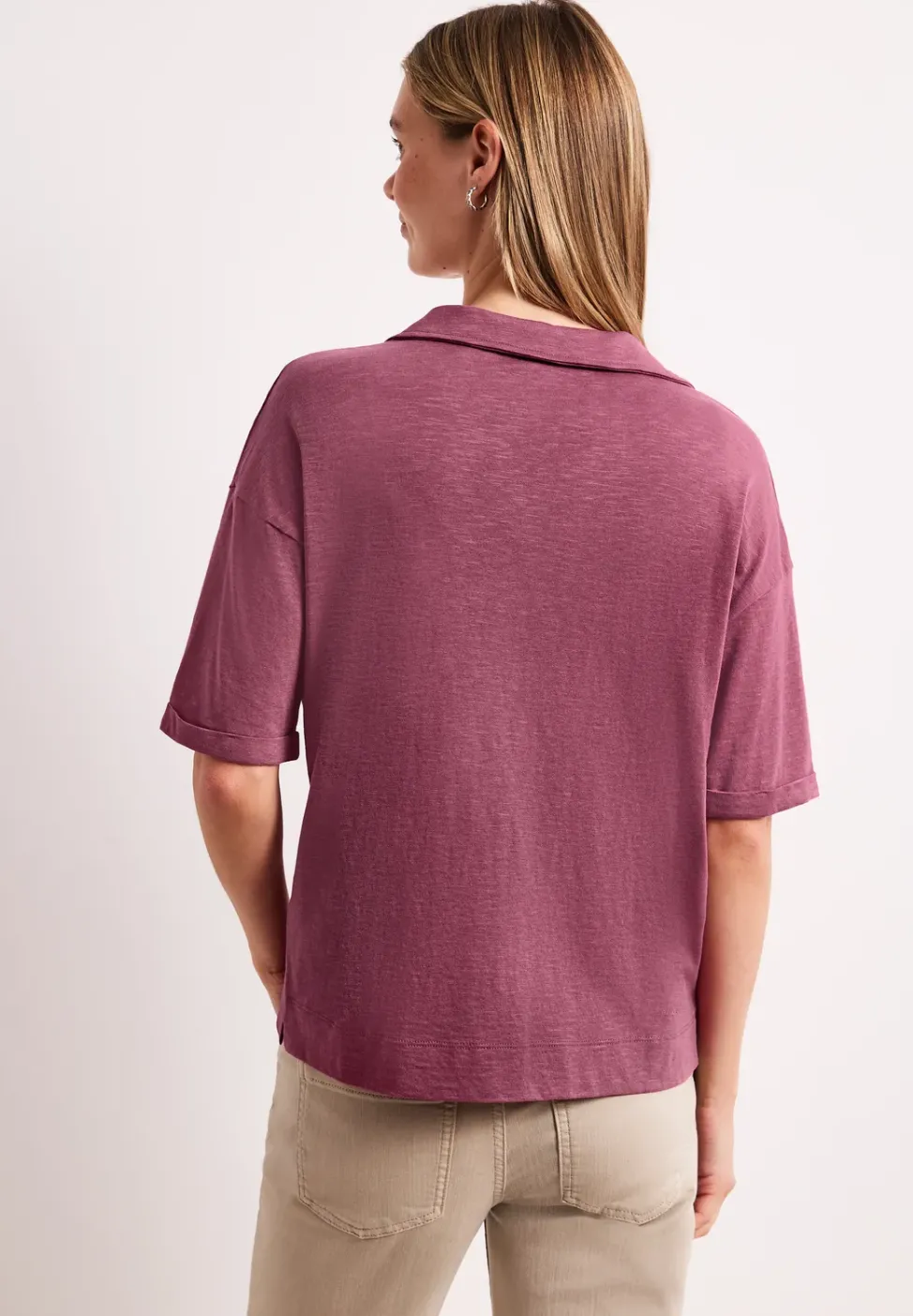Kurzarm Poloshirt aus Jersey