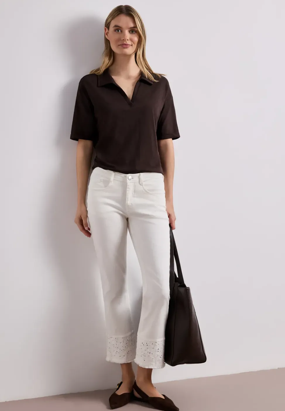 Kurzarm Poloshirt aus Jersey