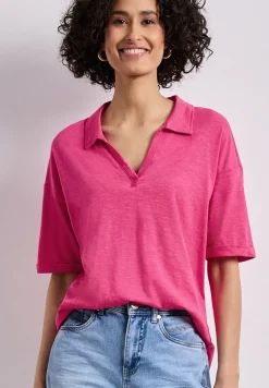 Kurzarm Poloshirt aus Jersey