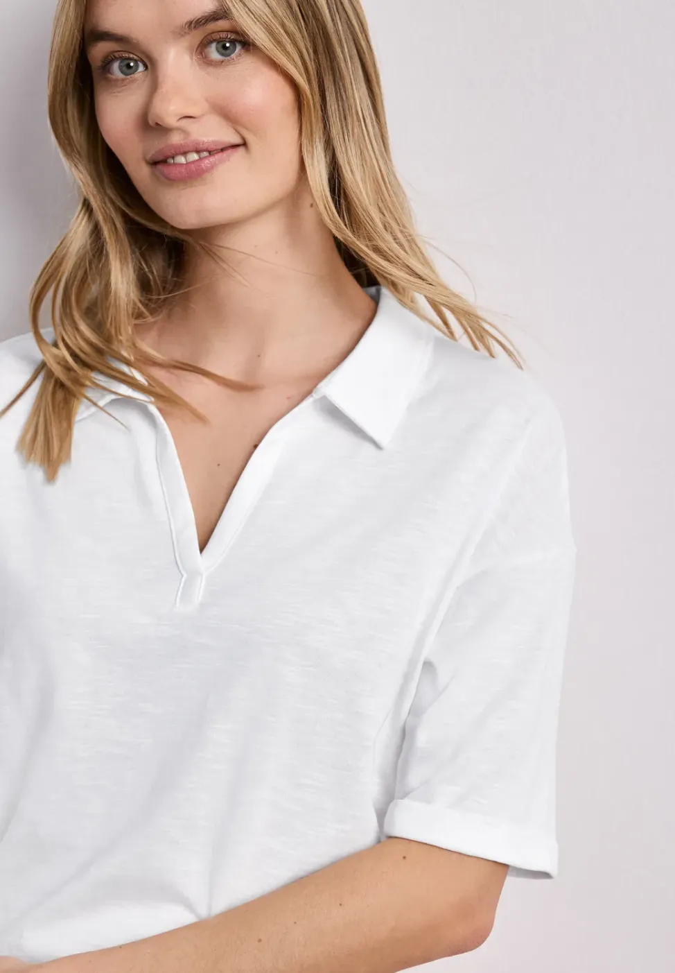 Kurzarm Poloshirt aus Jersey
