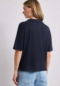 Kurzarm Poloshirt aus Jersey