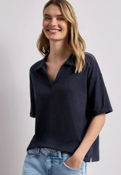 Kurzarm Poloshirt aus Jersey