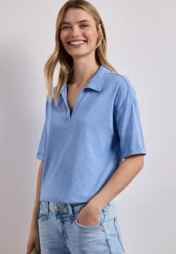 Kurzarm Poloshirt aus Jersey