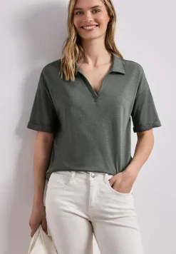 Kurzarm Poloshirt aus Jersey