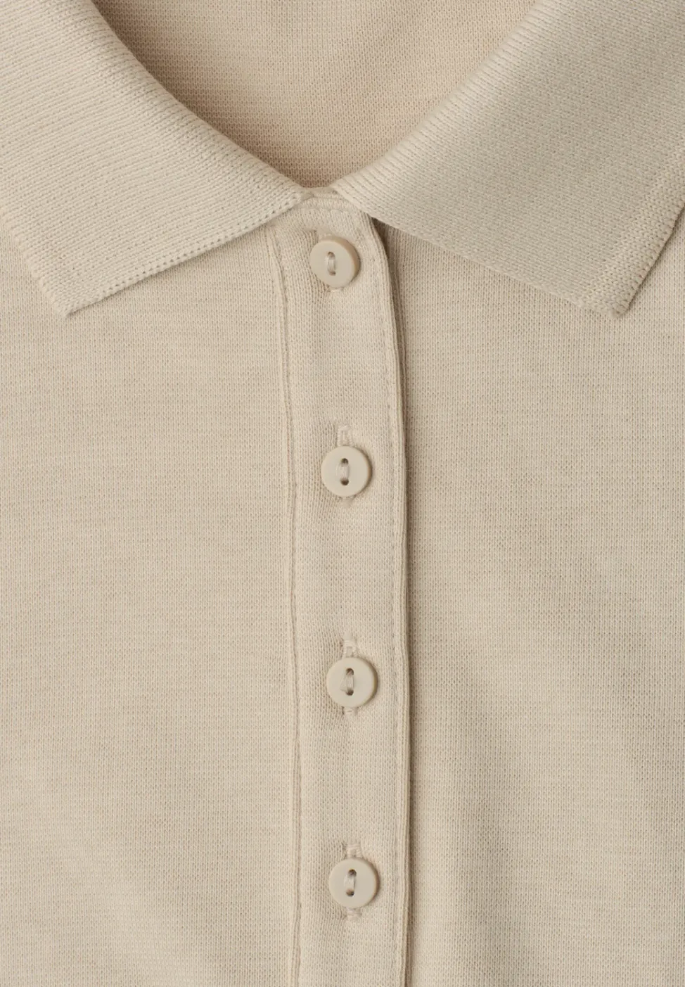 Kurzarm Poloshirt in Rippstruktur