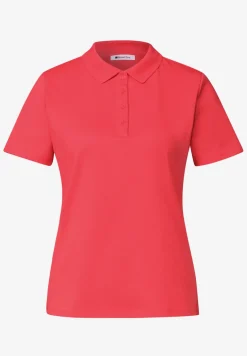 Kurzarm Poloshirt in Rippstruktur
