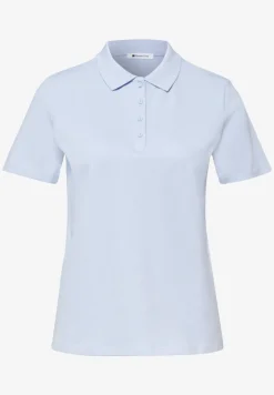 Kurzarm Poloshirt in Rippstruktur