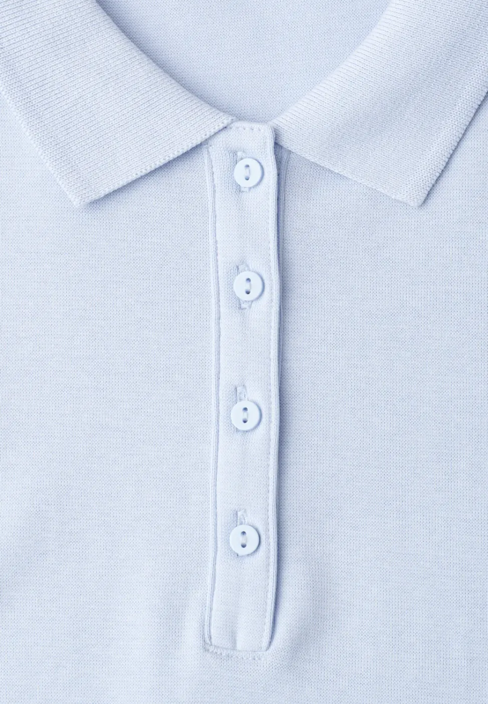 Kurzarm Poloshirt in Rippstruktur
