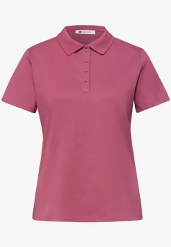 Kurzarm Poloshirt in Rippstruktur