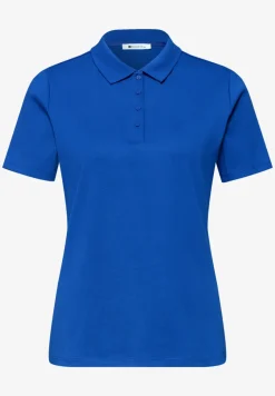 Kurzarm Poloshirt in Rippstruktur