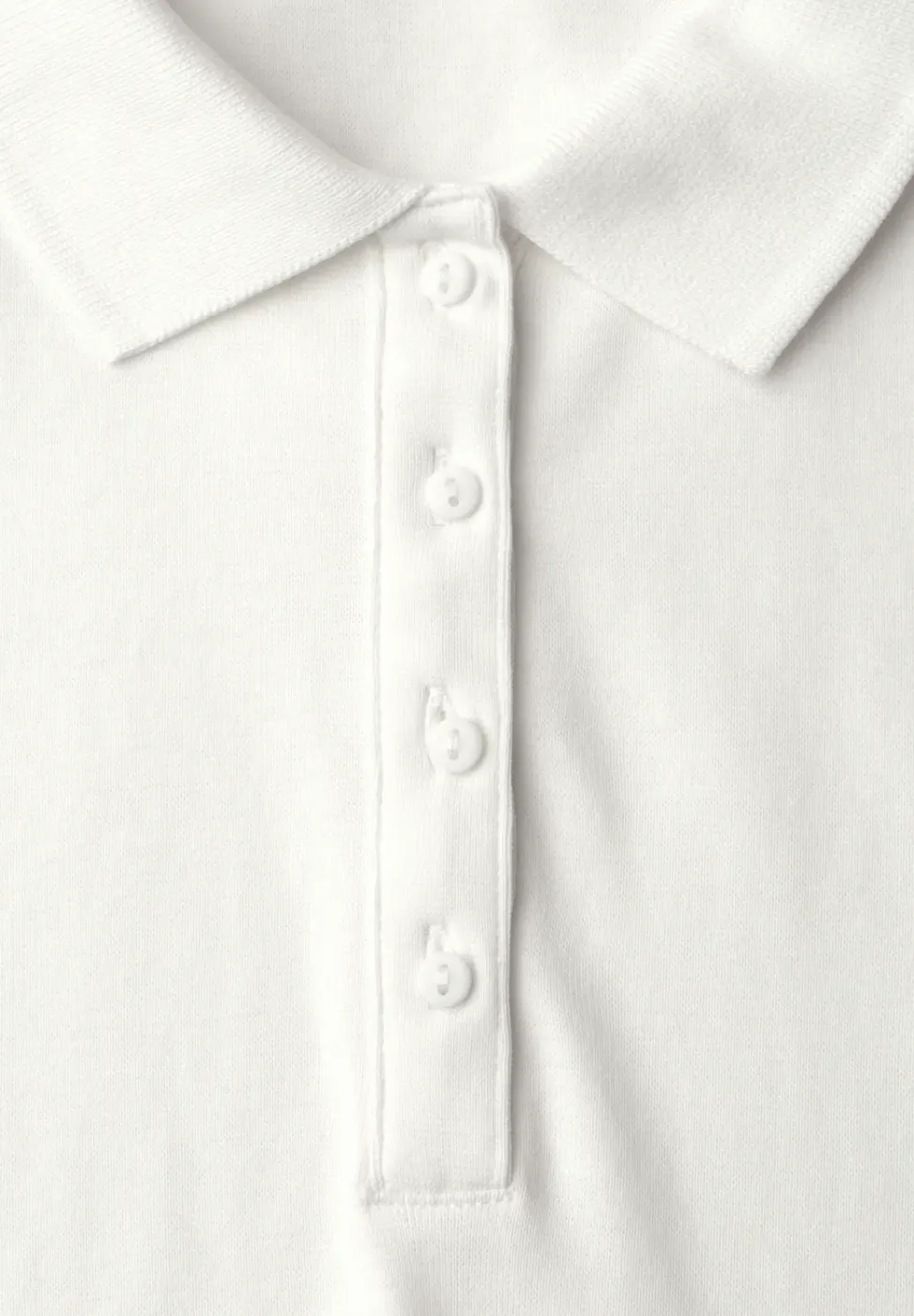 Kurzarm Poloshirt in Rippstruktur