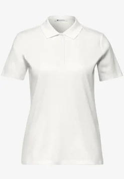 Kurzarm Poloshirt in Rippstruktur