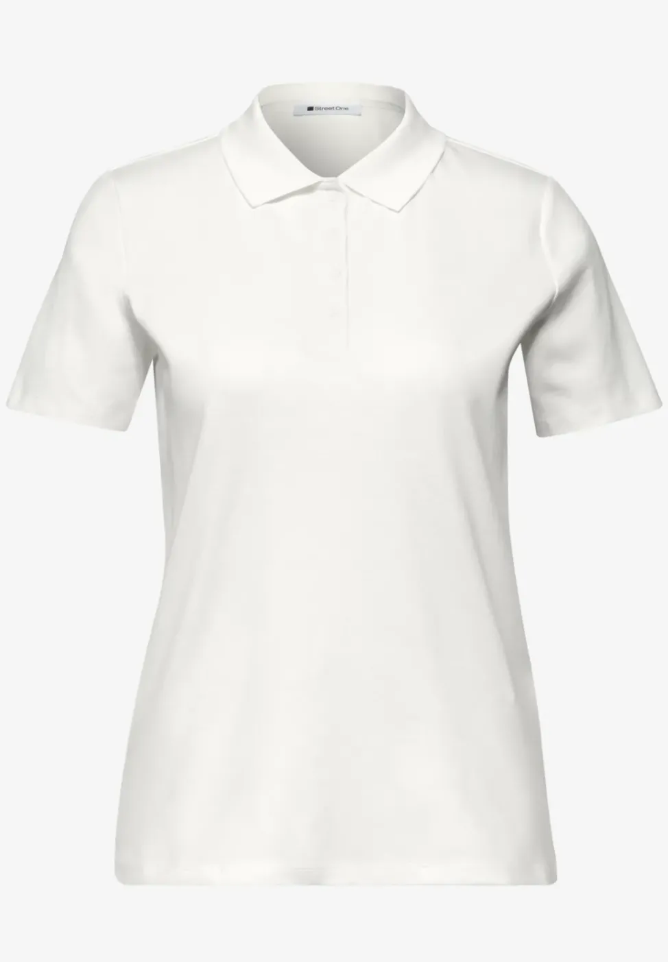 Kurzarm Poloshirt in Rippstruktur