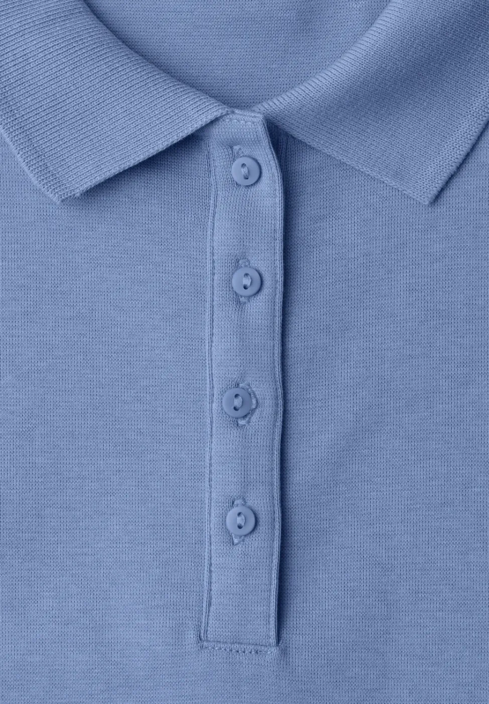 Kurzarm Poloshirt in Rippstruktur