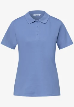 Kurzarm Poloshirt in Rippstruktur
