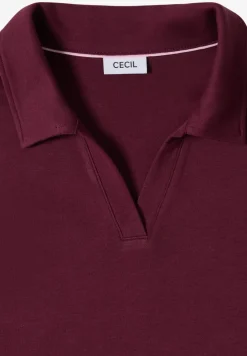 Kurzarm Poloshirt in Unifarbe