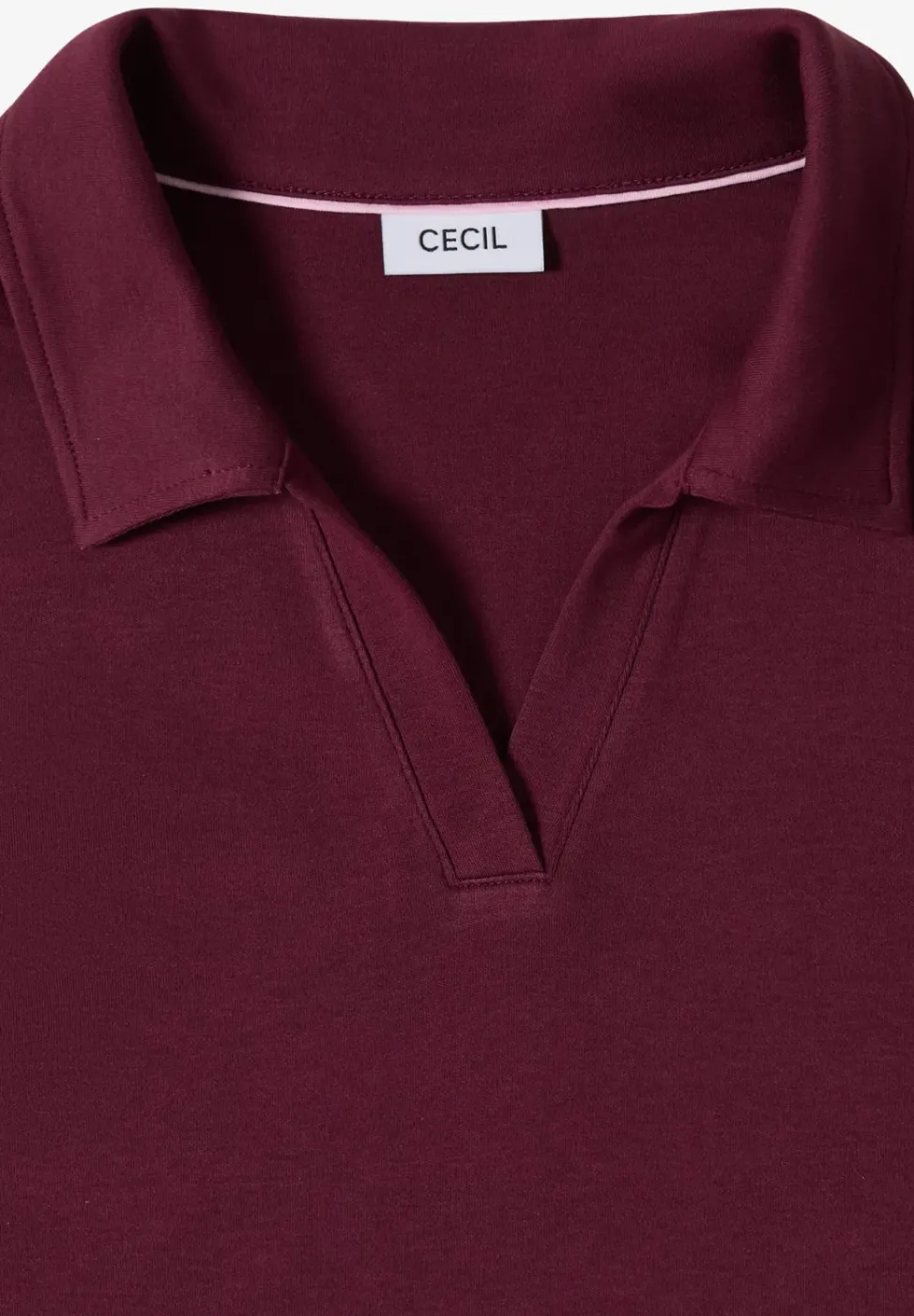 Kurzarm Poloshirt in Unifarbe