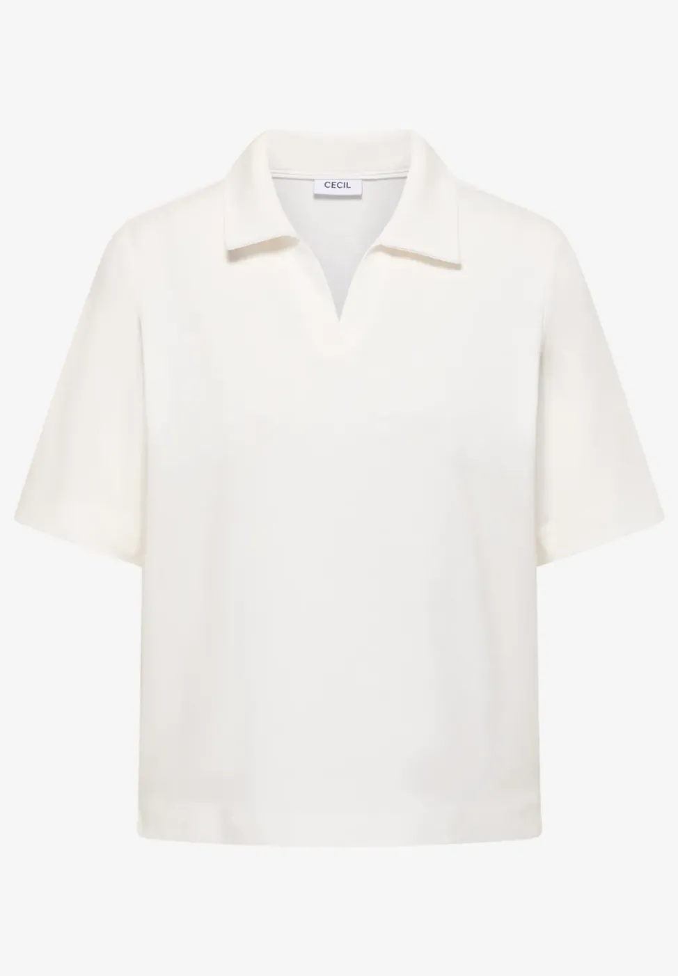 Kurzarm Poloshirt in Unifarbe