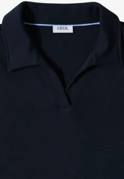 Kurzarm Poloshirt in Unifarbe