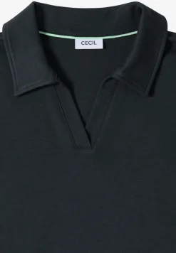 Kurzarm Poloshirt in Unifarbe