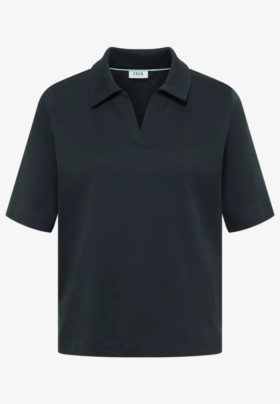 Kurzarm Poloshirt in Unifarbe