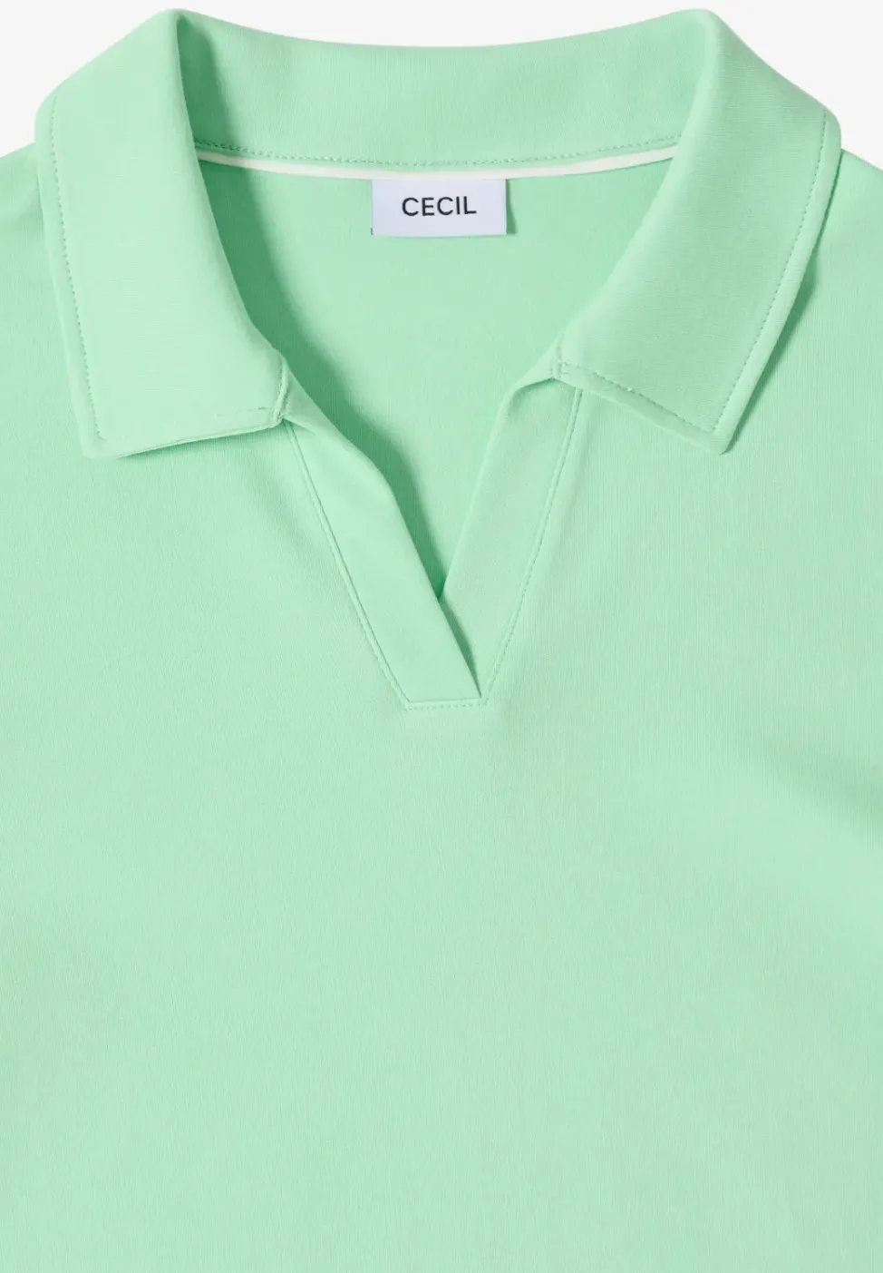 Kurzarm Poloshirt in Unifarbe