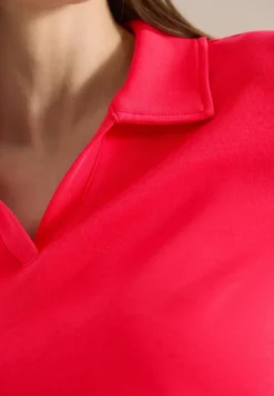 Kurzarm Poloshirt in Unifarbe