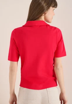 Kurzarm Poloshirt in Unifarbe