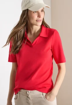 Kurzarm Poloshirt in Unifarbe