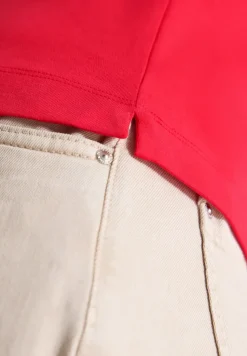 Kurzarm Poloshirt in Unifarbe