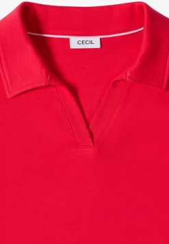 Kurzarm Poloshirt in Unifarbe
