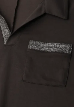 Kurzarm Poloshirt mit Glitzer