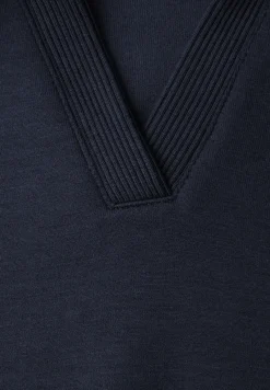 Kurzarm Poloshirt mit Rippdetail
