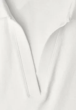 Kurzarm Poloshirt mit Split Neck
