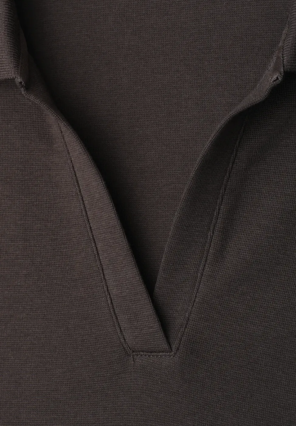 Kurzarm Poloshirt mit Split Neck