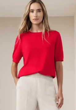 Kurzarm Pullover mit Rundhals