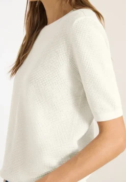 Kurzarm Pullover mit Struktur