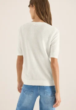 Kurzarm Pullover mit Struktur
