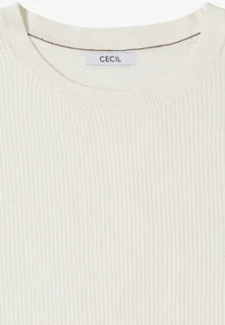 Kurzarm Pullover mit Struktur