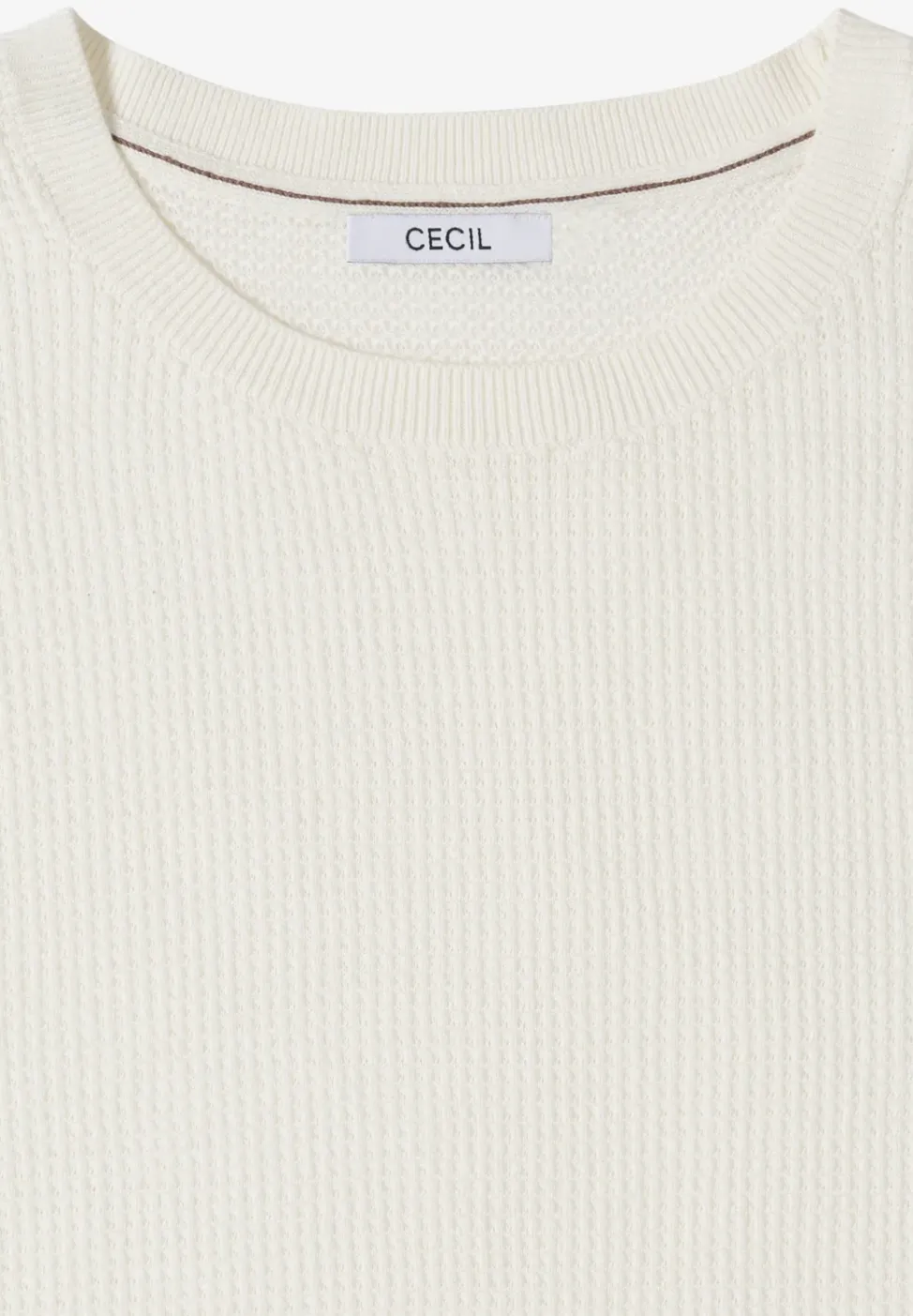 Kurzarm Pullover mit Struktur