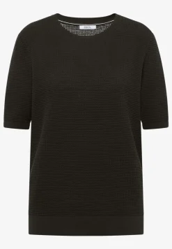 Kurzarm Pullover mit Struktur