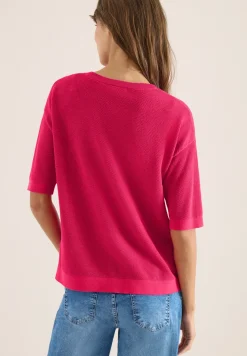 Kurzarm Pullover mit Struktur