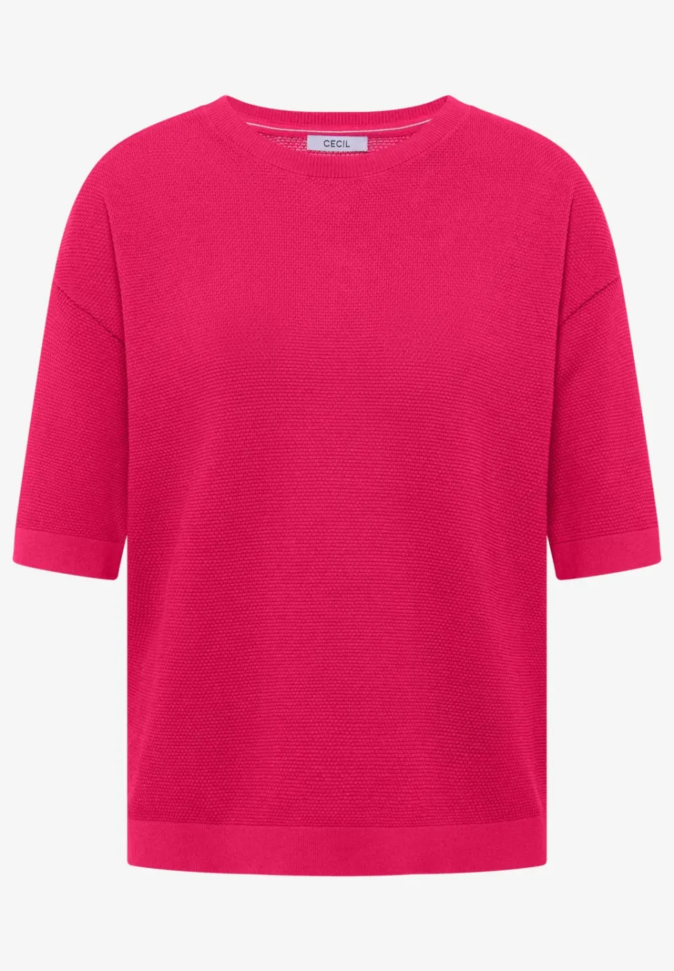 Kurzarm Pullover mit Struktur